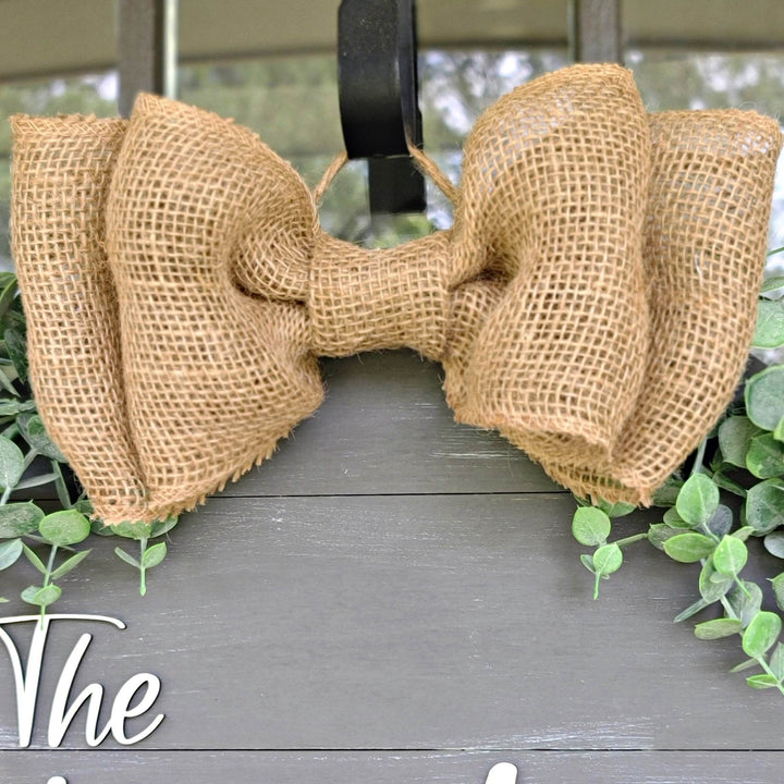 Personalized Family Name Round Shiplap Sign | Door Hanger - ILYB Designs