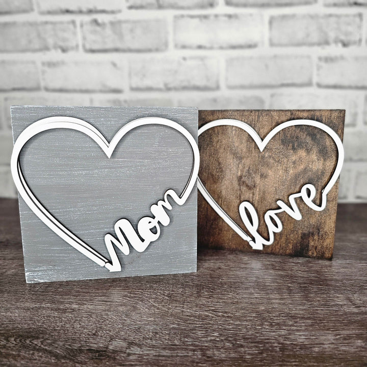 Wood Heart Picture Holder - ILYB Designs