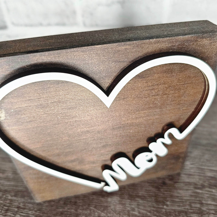 Wood Heart Picture Holder - ILYB Designs