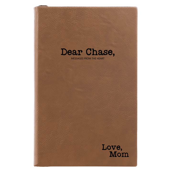 Dear Son Personalized Journal | Letters to My Son | Leatherette Journal - ILYB Designs