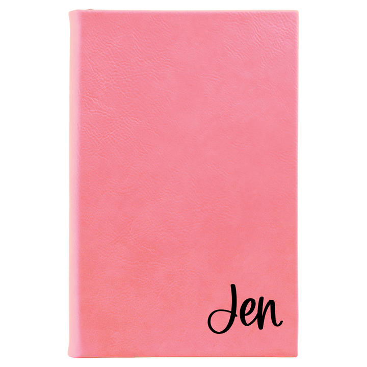 Personalized Name Journal Script Font (2) | Leatherette Journal - ILYB Designs