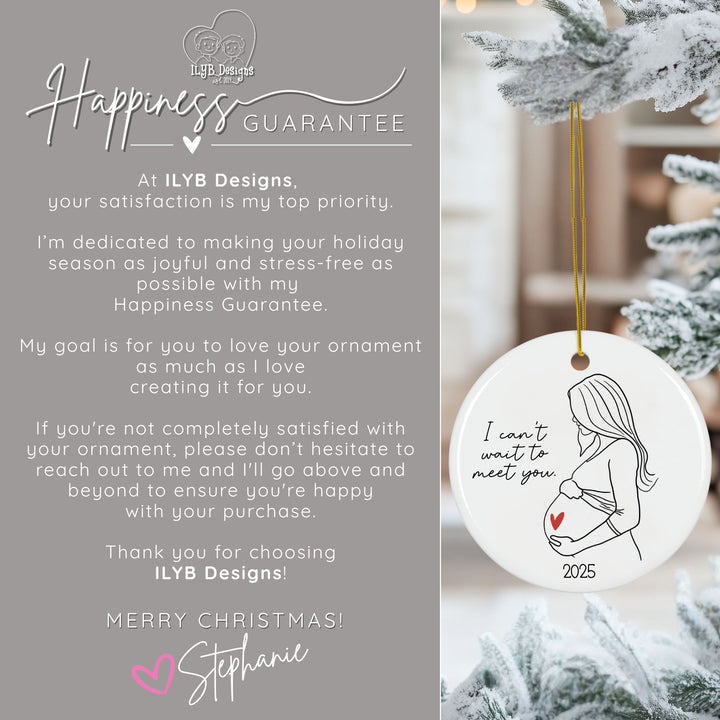 Happiness Guarantee: At ILYB Designs, your satisfaction is my top priority. I'm dedicated to making your holiday season as joyful and stress-free as possible with my happiness guarantee. My goal is for you to love your ornament as much as I love creating it for you. If you're not completely satisfied with your ornament, please don't hesitate to reach out to me and I'll go above and beyond to ensure you're happy with your purchase. Thank you for choosing ILYB Designs! Merry Christmas!