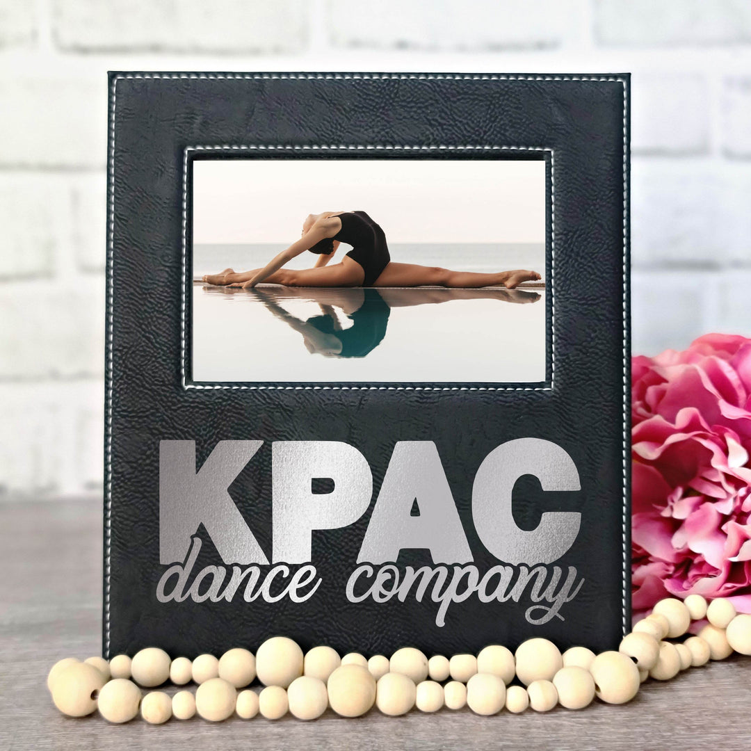 KPAC Dance Company Frame | Black & Silver Leatherette Picture Frame - ILYB Designs