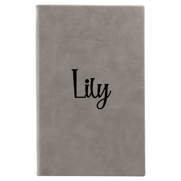 Personalized Script Name Journal | Leatherette Journal - ILYB Designs