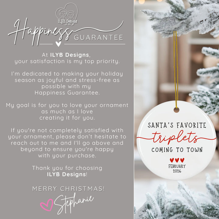 Happiness Guarantee: At ILYB Designs, your satisfaction is my top priority. I'm dedicated to making your holiday season as joyful and stress-free as possible with my happiness guarantee. My goal is for you to love your ornament as much as I love creating it for you. If you're not completely satisfied with your ornament, please don't hesitate to reach out to me and I'll go above and beyond to ensure you're happy with your purchase. Thank you for choosing ILYB Designs! Merry Christmas!