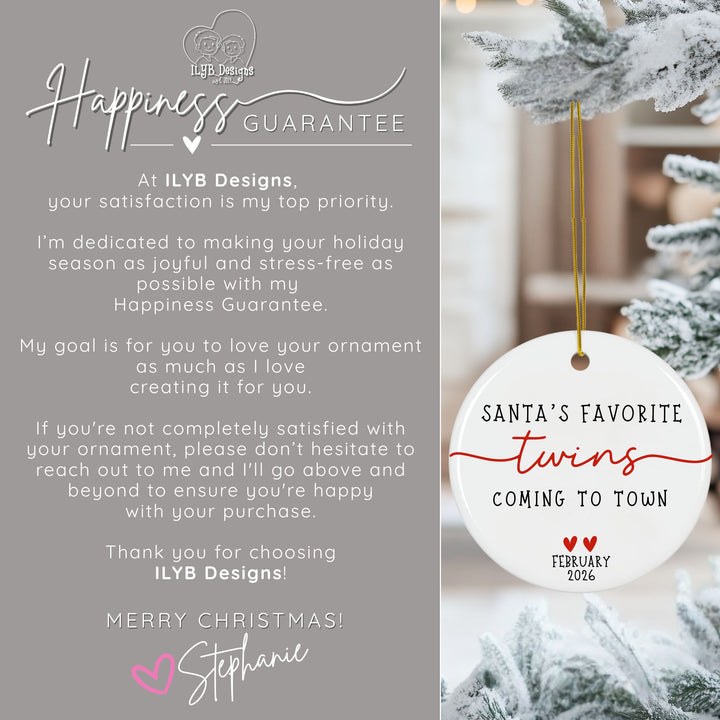 Happiness Guarantee: At ILYB Designs, your satisfaction is my top priority. I'm dedicated to making your holiday season as joyful and stress-free as possible with my happiness guarantee. My goal is for you to love your ornament as much as I love creating it for you. If you're not completely satisfied with your ornament, please don't hesitate to reach out to me and I'll go above and beyond to ensure you're happy with your purchase. Thank you for choosing ILYB Designs! Merry Christmas!