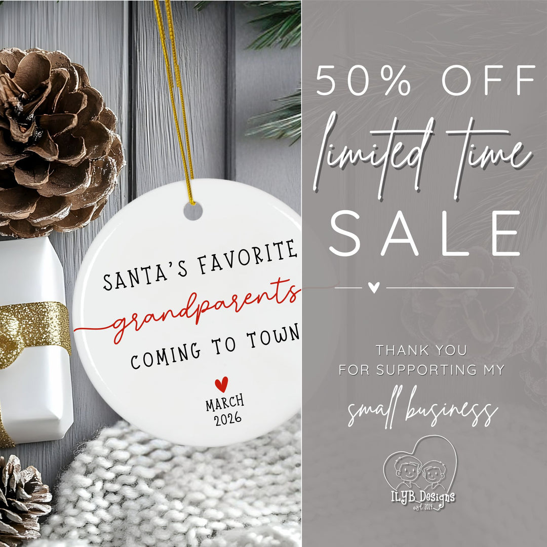 50% off limited time sale, no code needed. Thank you for supporting my small business. ILYB Designs logo on bottom.