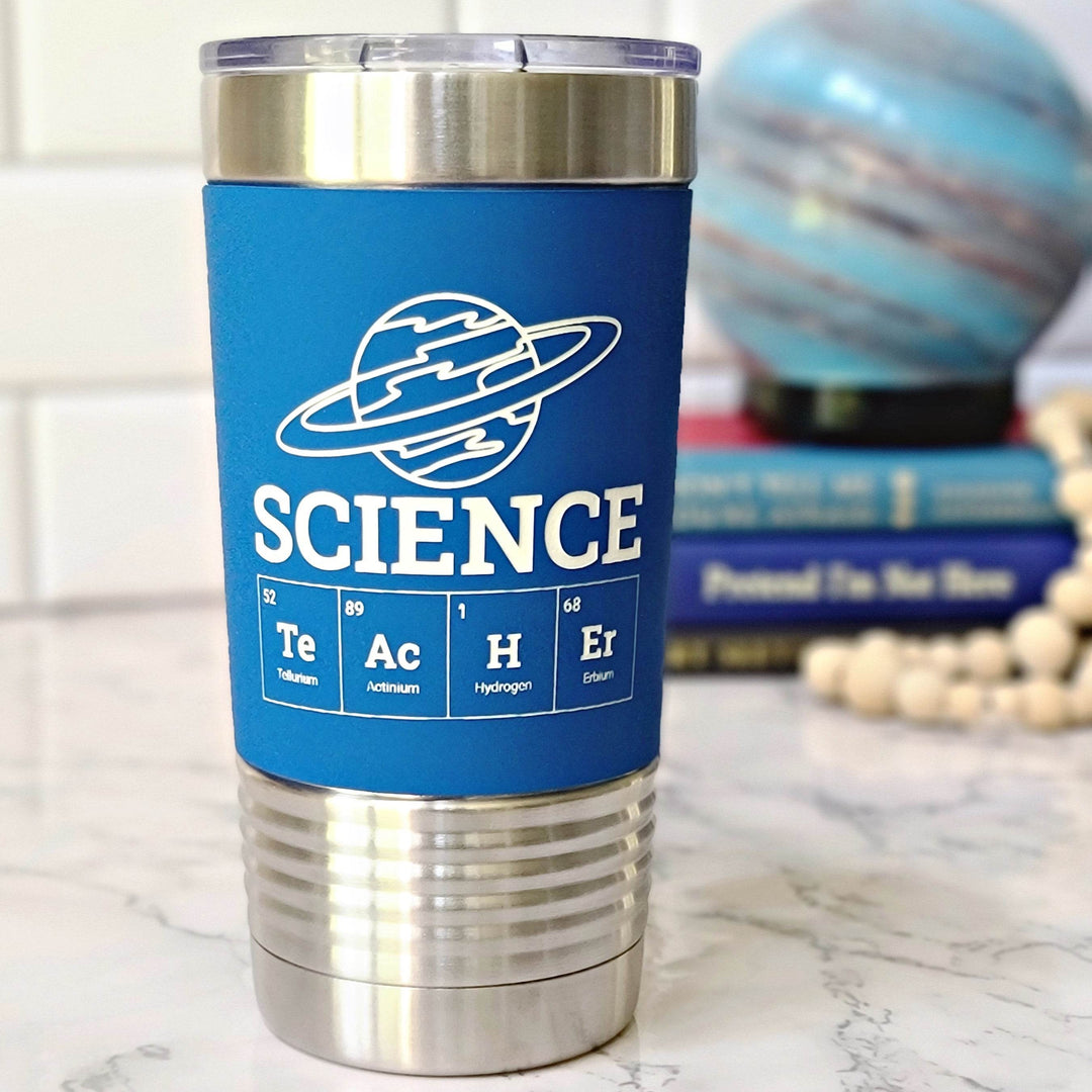 Science Teacher Gift Tumbler with Periodic Table | Personalized Stainless Steel Tumbler - ILYB Designs
