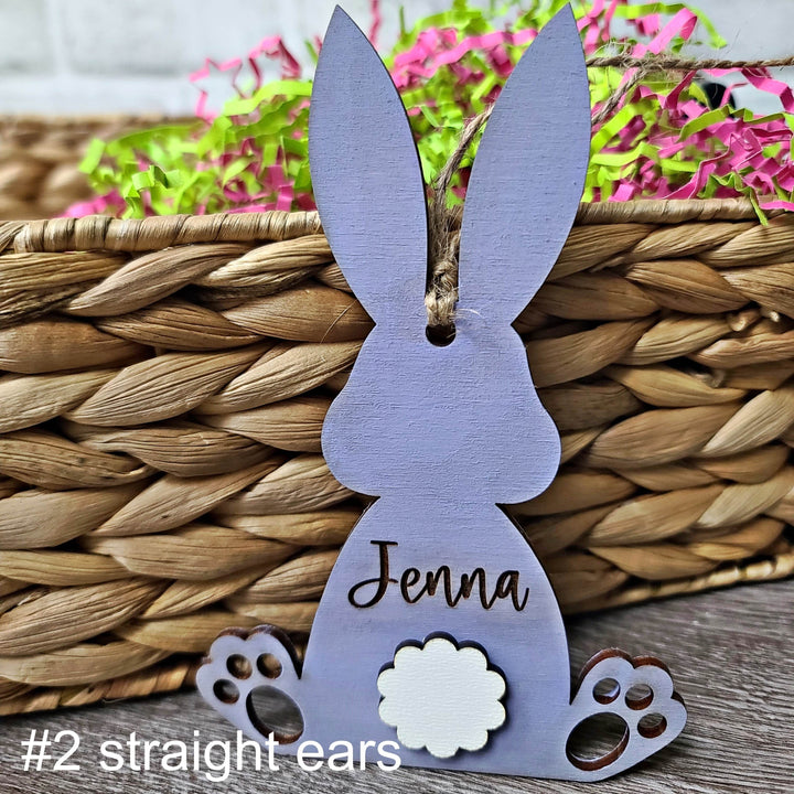 Personalized Easter Bunny Easter Basket Name Tag - ILYB Designs
