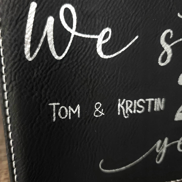 We Still Do Black & Silver Leatherette Picture Frame | 25th Wedding Anniversary Gift - ILYB Designs