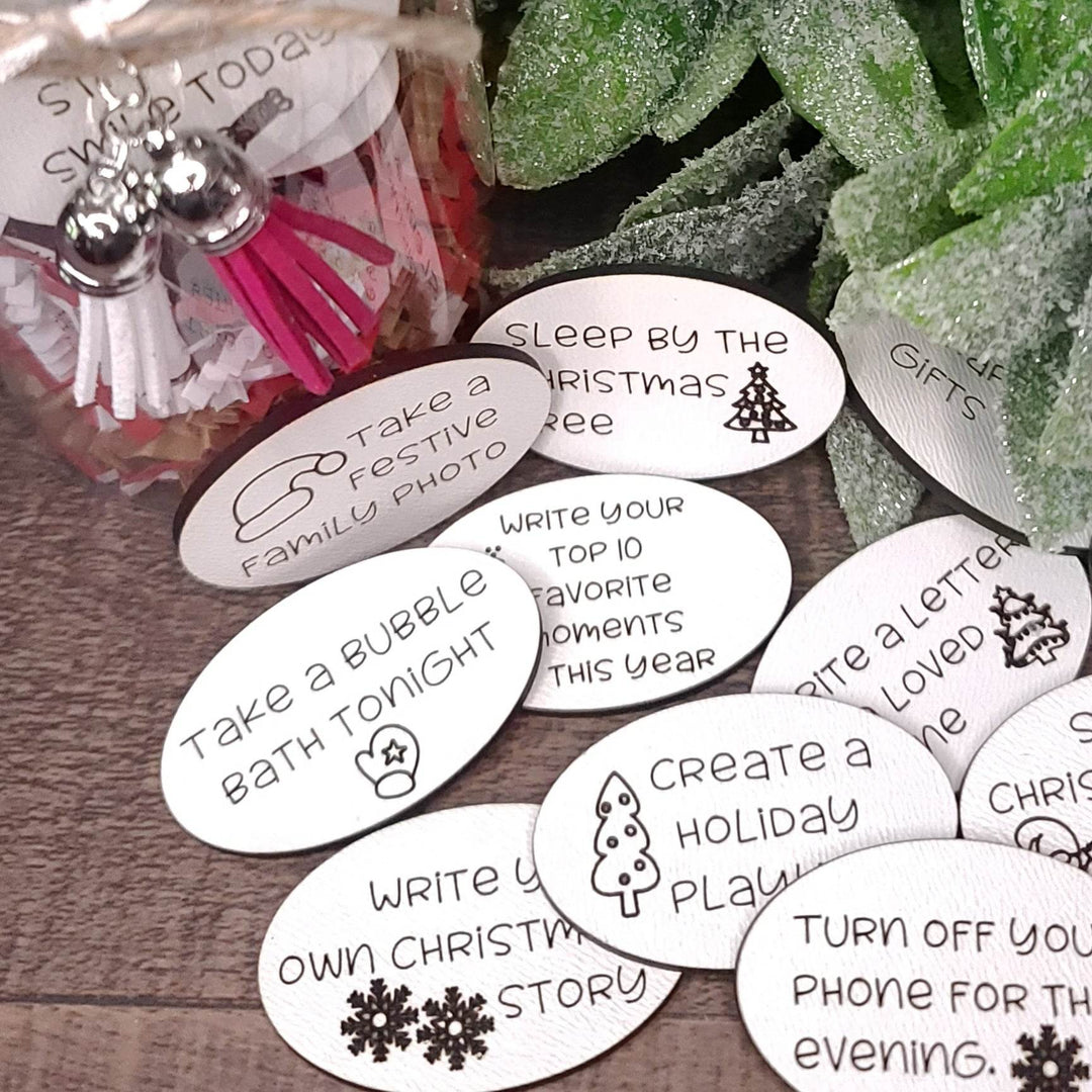 Family Advent Activity Jar Tokens | Laser Cut SVG File - ILYB Designs