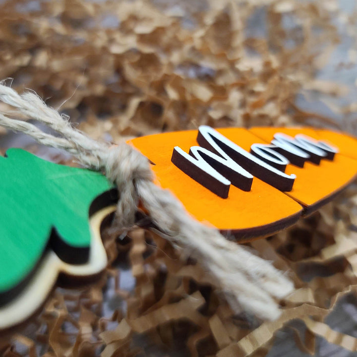 Personalized Carrot Easter Basket Name Tag - ILYB Designs