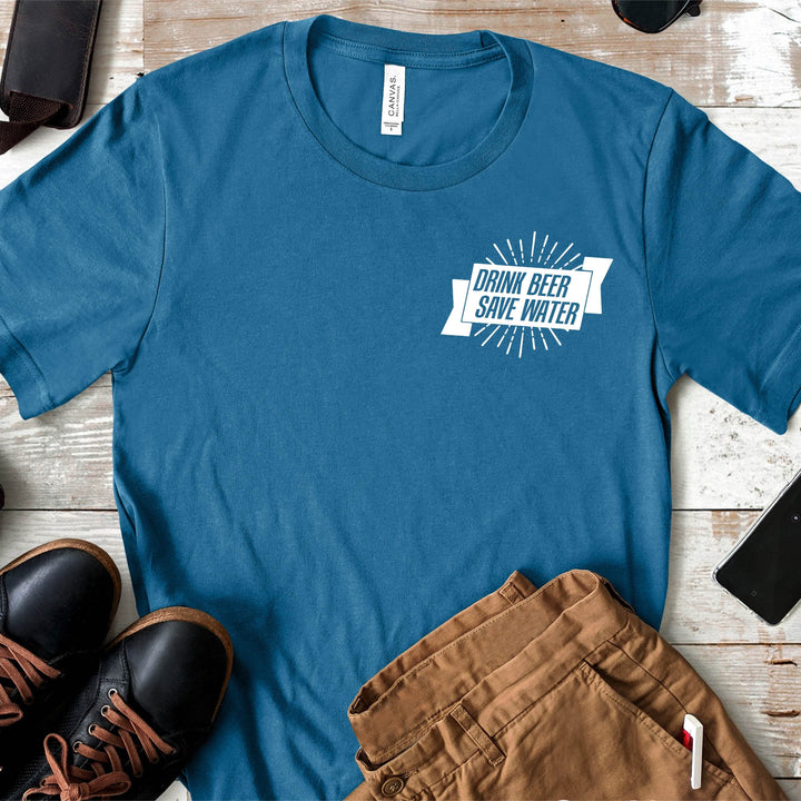 Drink Beer Save Water | Funny Drinking Shirts - ILYB Designs