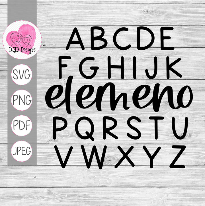 Alphabet Elemeno P Svg | Back to School Teacher Svg - ILYB Designs