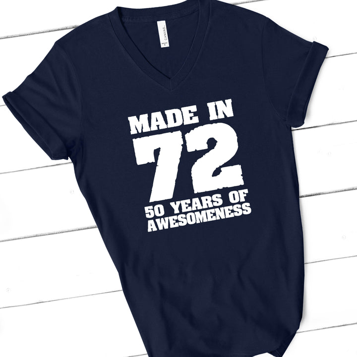 Made in 72 | 50th Birthday Shirt | Funny Birthday Shirt - ILYB Designs