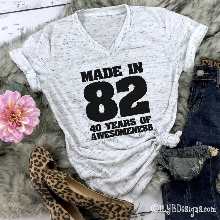 Made in 82 Shirt | 40th Birthday Shirt | Funny Birthday Shirt - ILYB Designs