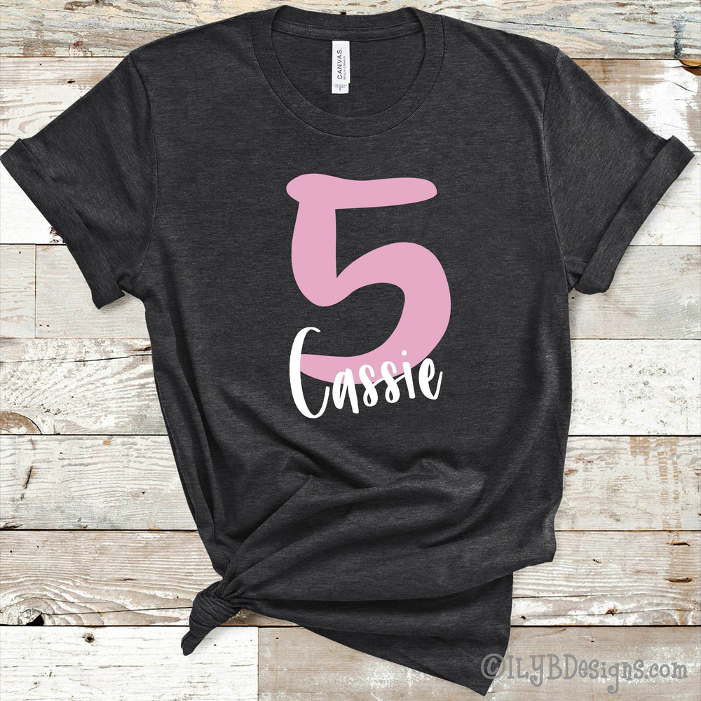 Personalized Birthday Shirt with Age & Child's Name - ILYB Designs