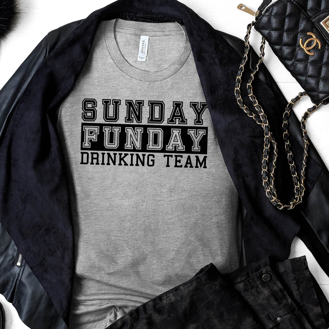 Sunday Funday Drinking Team | Funny Drinking Shirts - ILYB Designs
