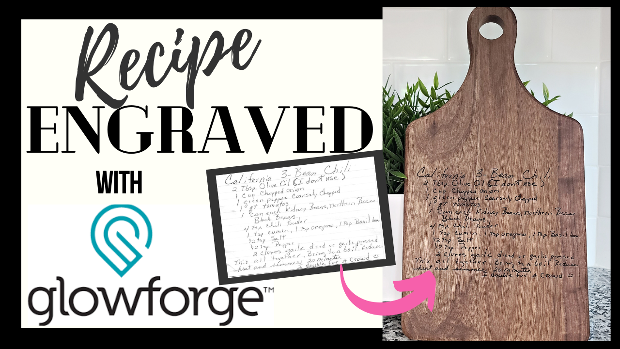 See how it's made: Recipe Engraved Cutting Board - ILYB Designs