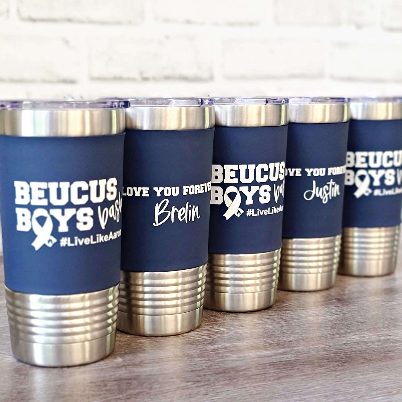 Beucus Boys Birthday Bash Laser Engraved Tumbler | Personalized Stainless Steel Tumblers