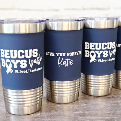 Beucus Boys Birthday Bash Laser Engraved Tumbler | Personalized Stainless Steel Tumblers