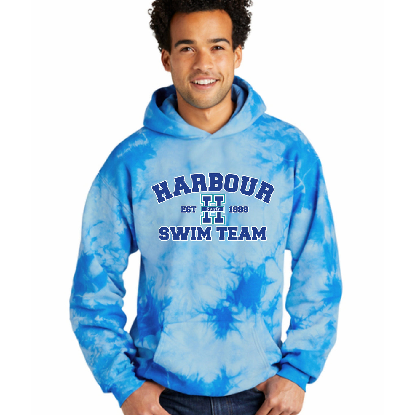 Harbour Seals tie dye hoodie