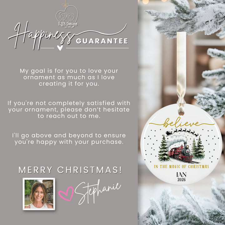 Happiness Guarantee: My goal is for you to love your ornament as much as I love creating it for you. If you&