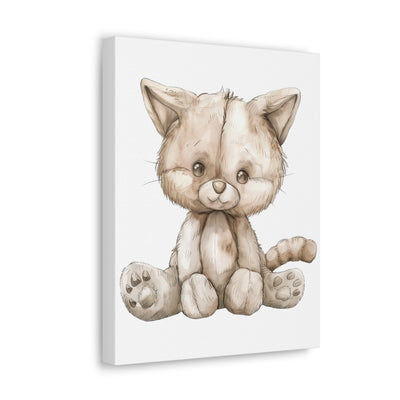 Cute Animals Nursery Wall Art | Set of 3 Canvas Gallery Wraps