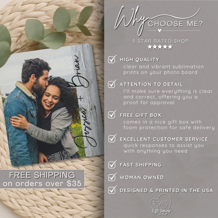 Personalized Engagement Photo Gift