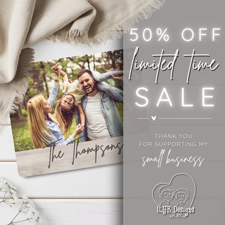 Personalized Family Name Photo Keepsake