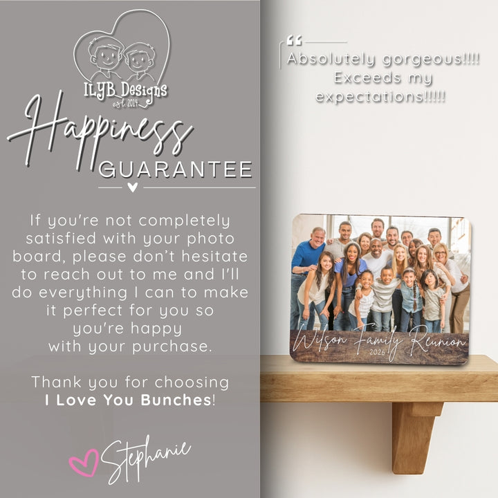 Personalized Family Name Photo Keepsake