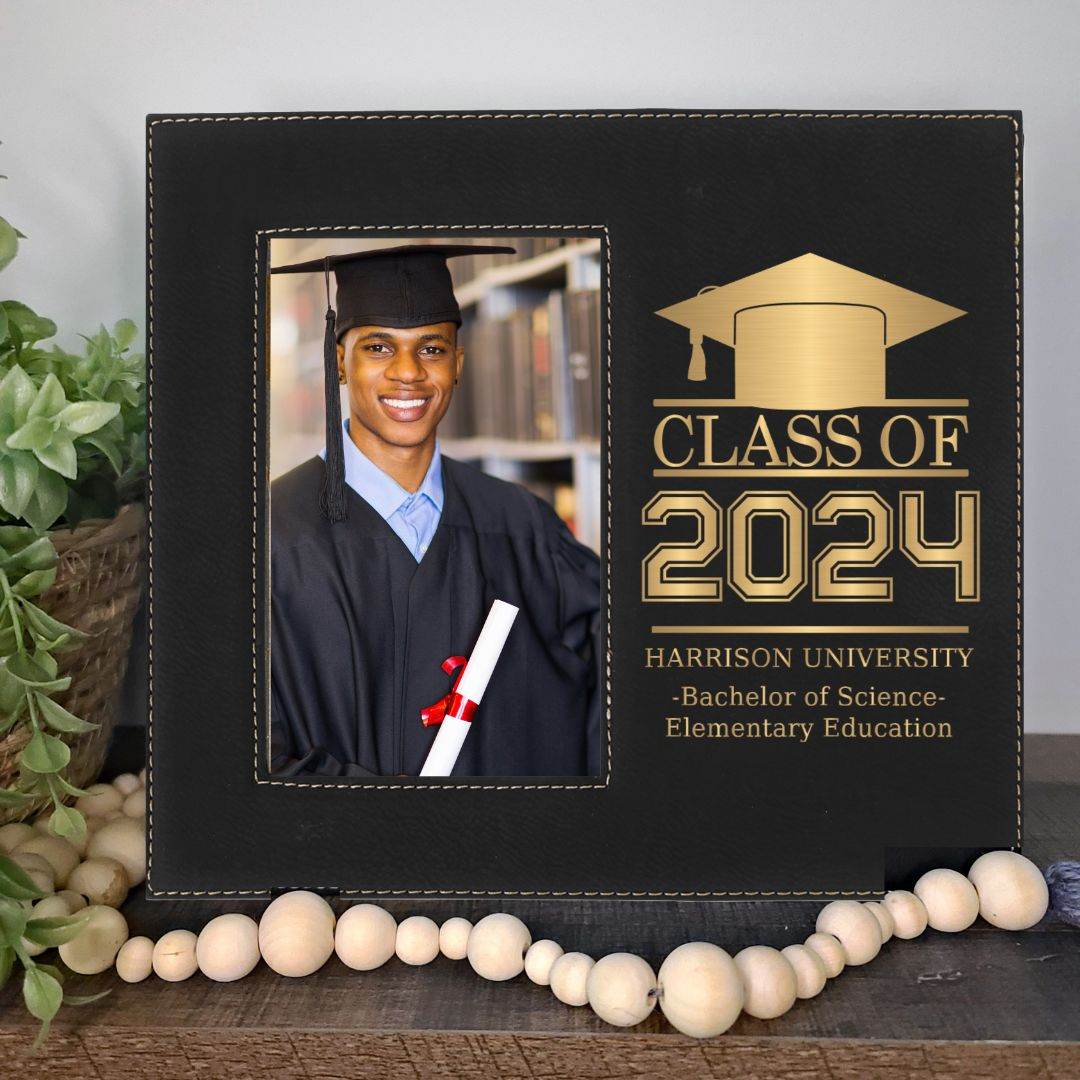 Graduation Picture Frame| Class of 2024 Graduation Gift | ILYB Designs