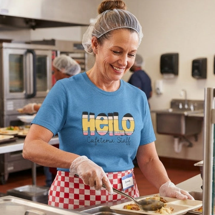 Hello Pencil Letters Shirt | Personalized Back to School Tee