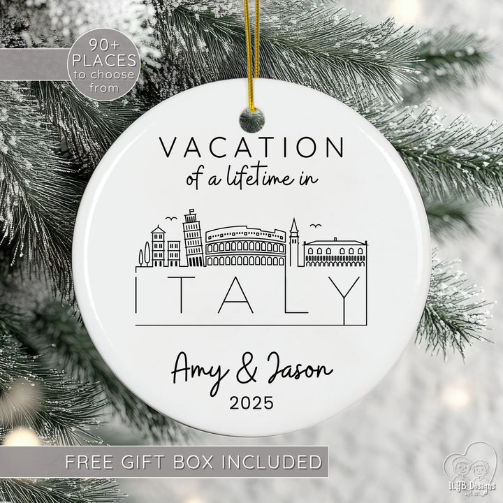 International City Skyline Travel Ornament | Vacation Christmas Ornaments