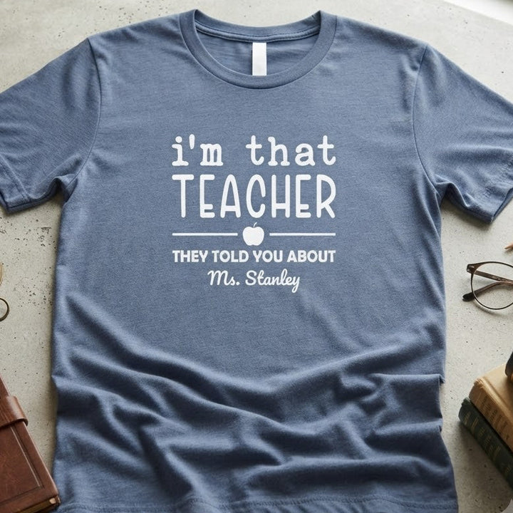 "I'm That Teacher" Funny Educator Shirt for Teachers