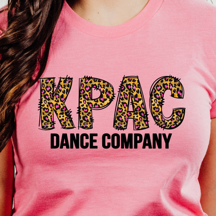 2024 SPIRIT DAY: KPAC Cheetah Print Logo in KPAC Colors | KPAC youth & adult t-shirts