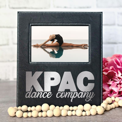 KPAC Dance Company Frame | Black & Silver Leatherette Picture Frame