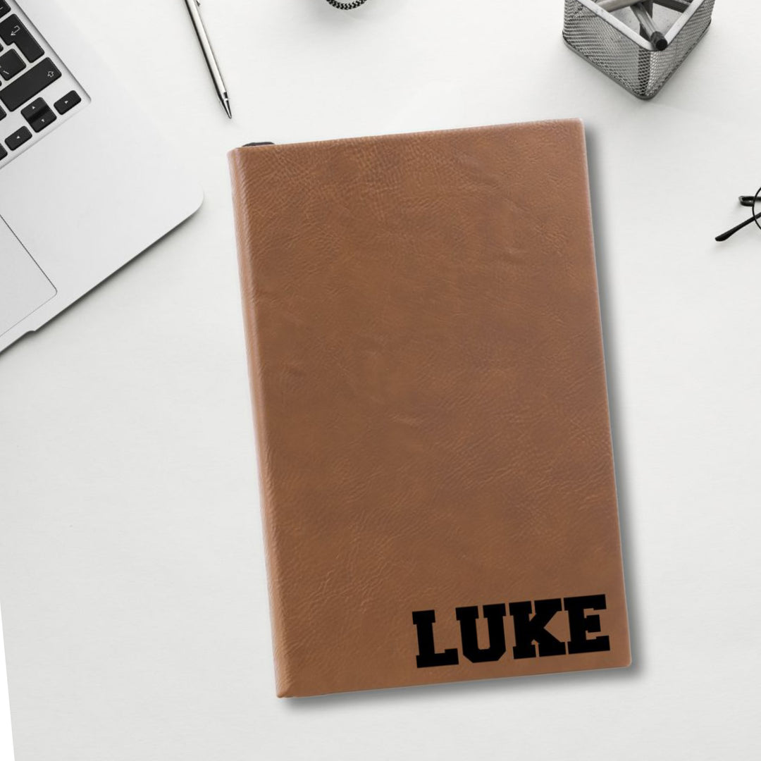 Personalized Collegiate Name Journal | Leatherette Journal | Clearance