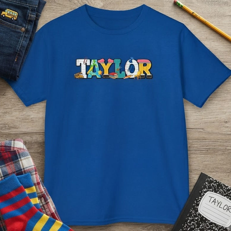 Personalized Back to School Name Shirt | Kids Tee