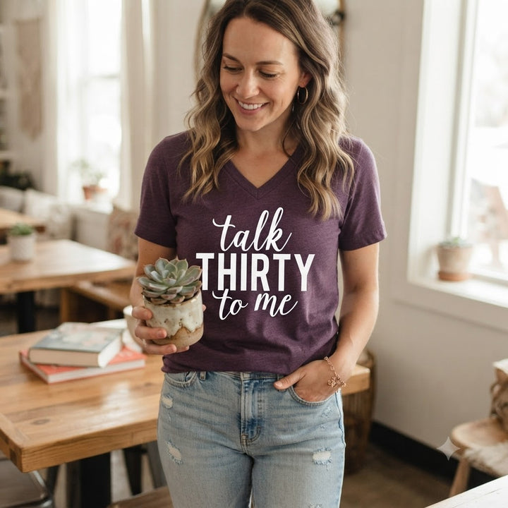 Talk Thirty to Me Shirt | 30th Birthday Shirt | Funny Birthday Shirts
