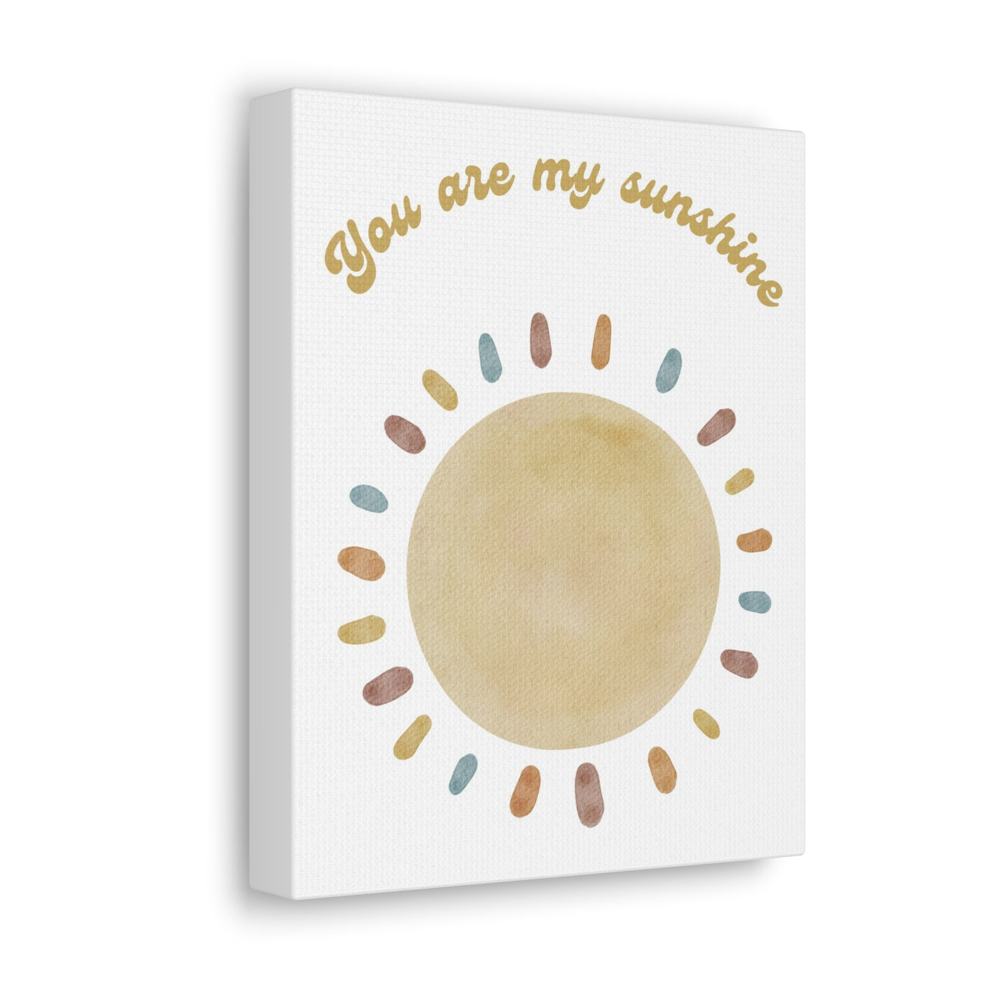 You Are My Sunshine Nursery Wall Art | Set of 3 Canvas Gallery Wraps