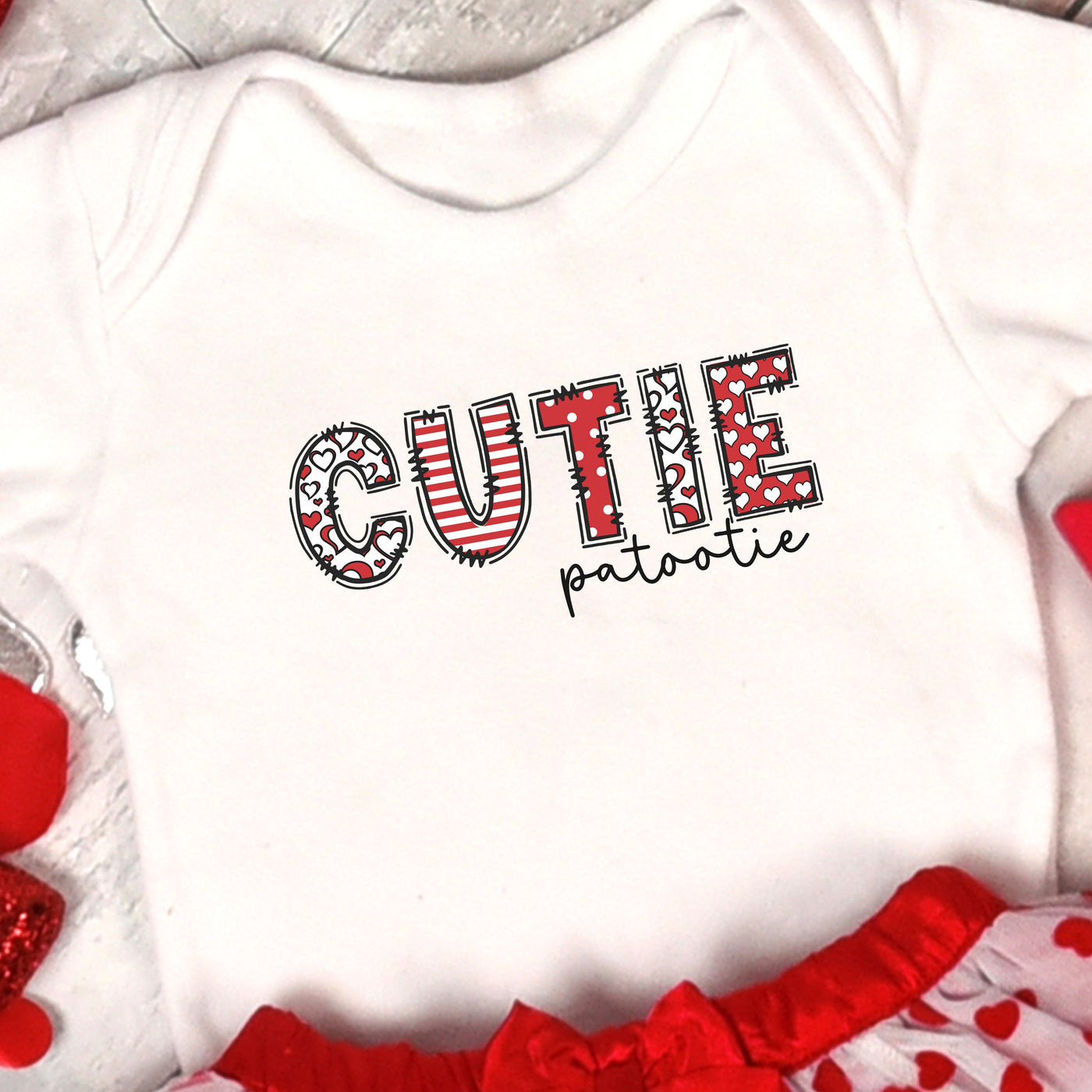 Cutie Patootie Valentine's Day Infant Bodysuit