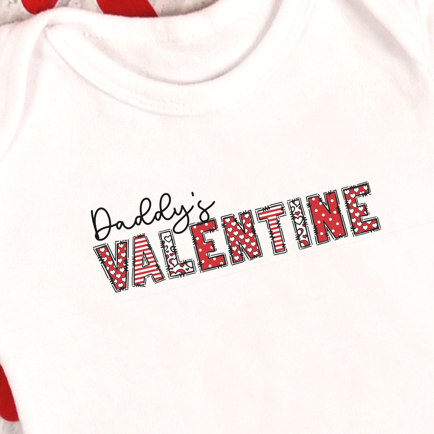 Daddy's Valentine Personalized Valentine's Day Infant Bodysuit