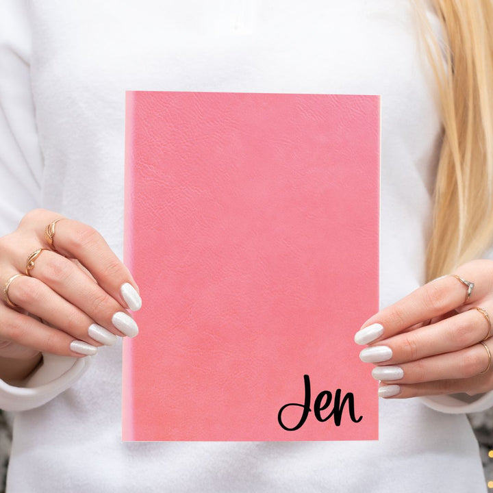 Personalized Script Name Journal | Leatherette Journal | Clearance