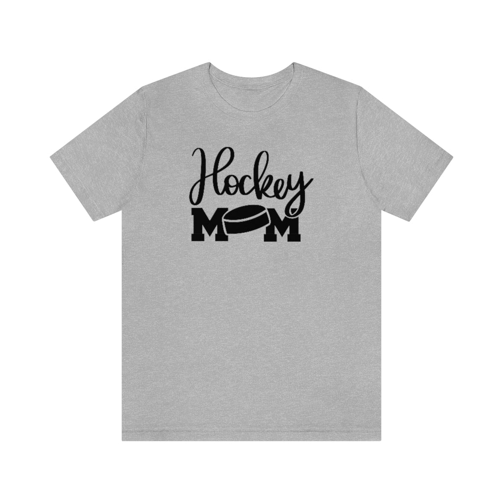 Hockey Mom Shirt with Hockey Puck | Sports Mom Tee