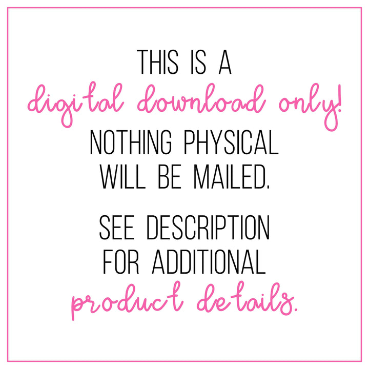 40th Birthday Survival Kit Printables - PDF Printable File
