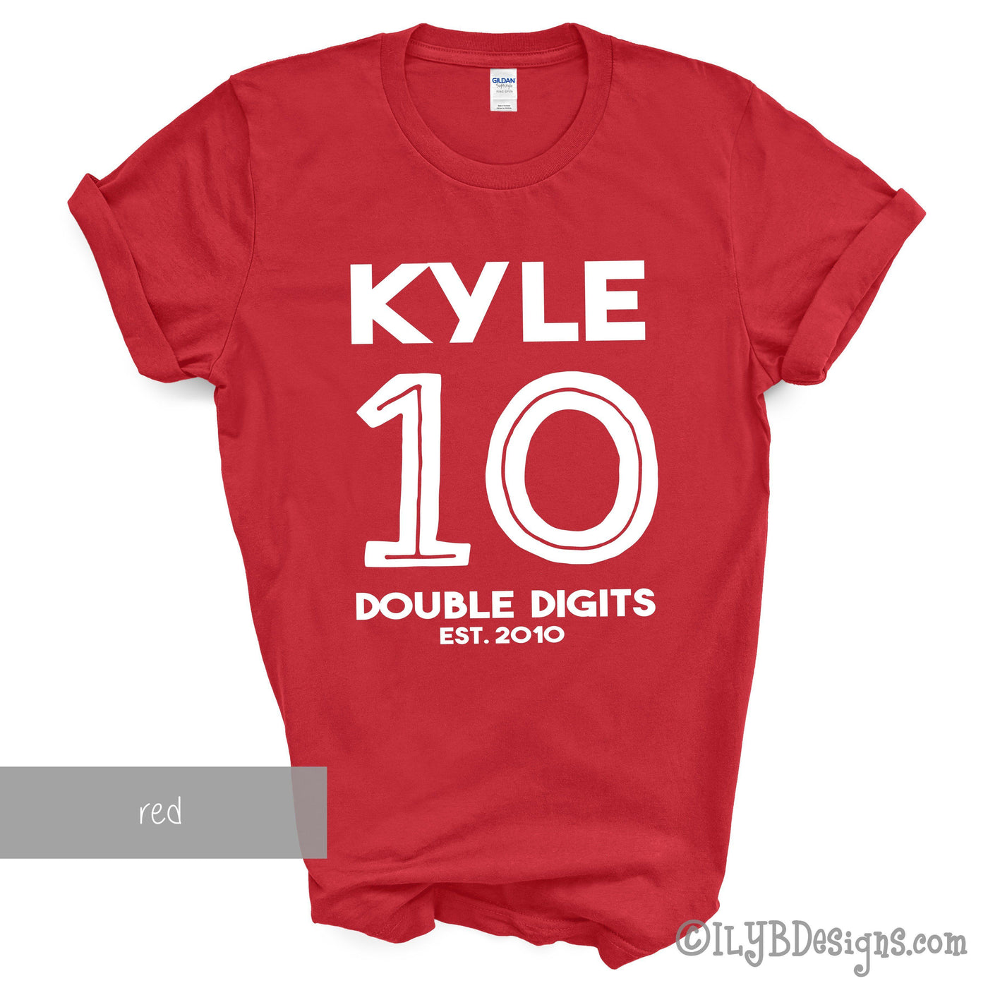 10th Birthday Shirt | Officially 10 Double Digits Tenth Birthday Shirt - ILYB Designs