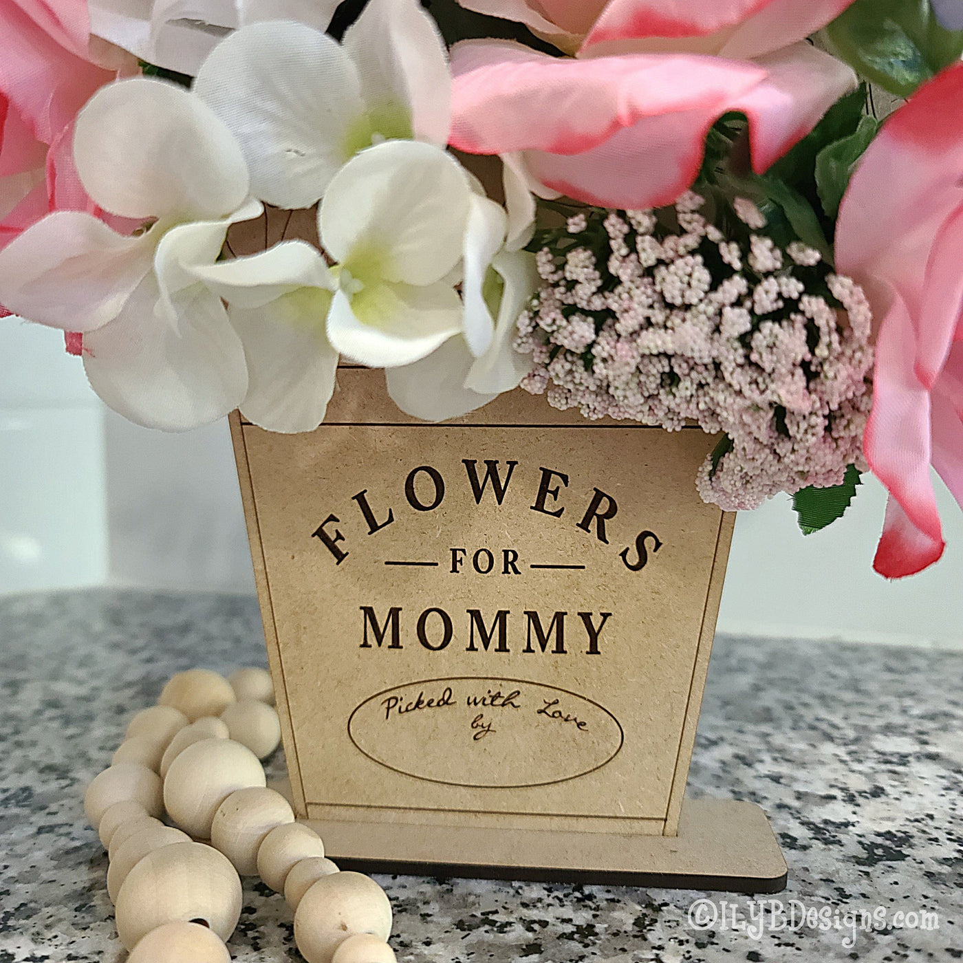 Mother's Day Wood Flower Holder Paint Kit