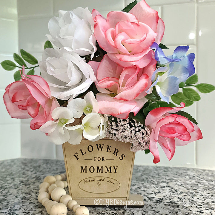 Mother's Day Wood Flower Holder Paint Kit