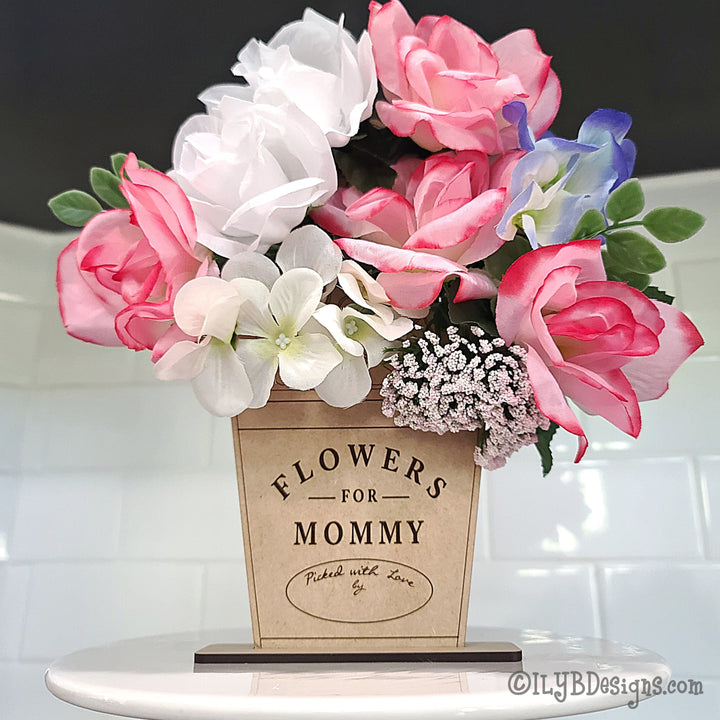 Mother's Day Wood Flower Holder Paint Kit